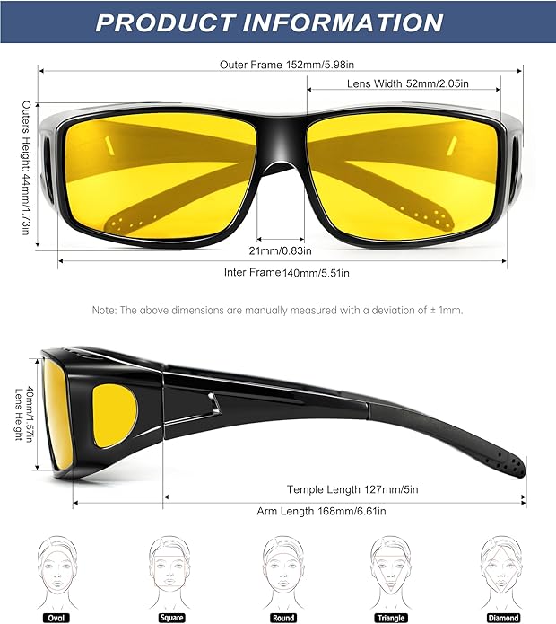 Night Vision Dust-proof Riding Glasses