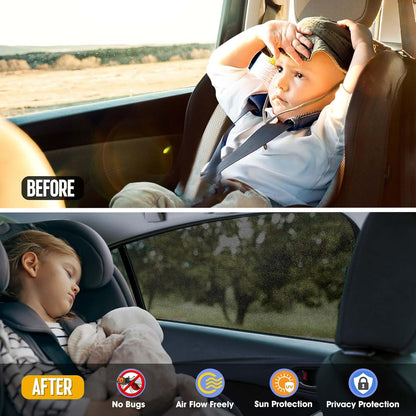 CAR WINDOW SHADE - 4 PIECE SET