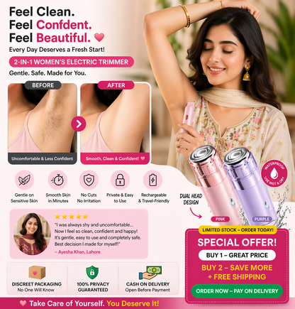Body Hair Removal Pink Portable Shaver