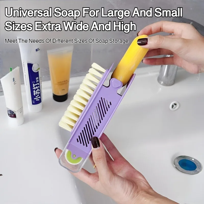 All-in-One Soap Box with Brush Roller – Convenient & Non-Slip