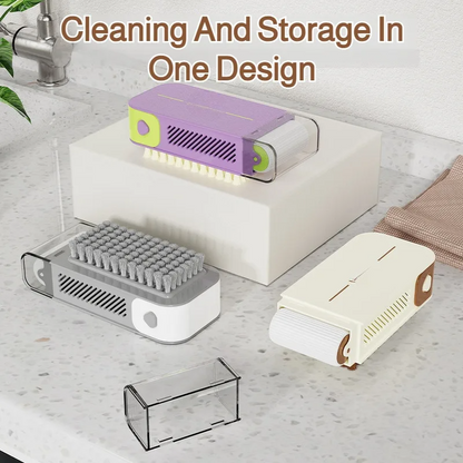 All-in-One Soap Box with Brush Roller – Convenient & Non-Slip
