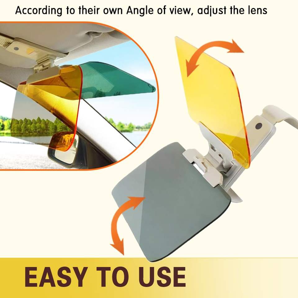 2-in-1 HD Vision Anti-Glare Driving Glasses