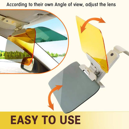 2-in-1 HD Vision Anti-Glare Driving Glasses