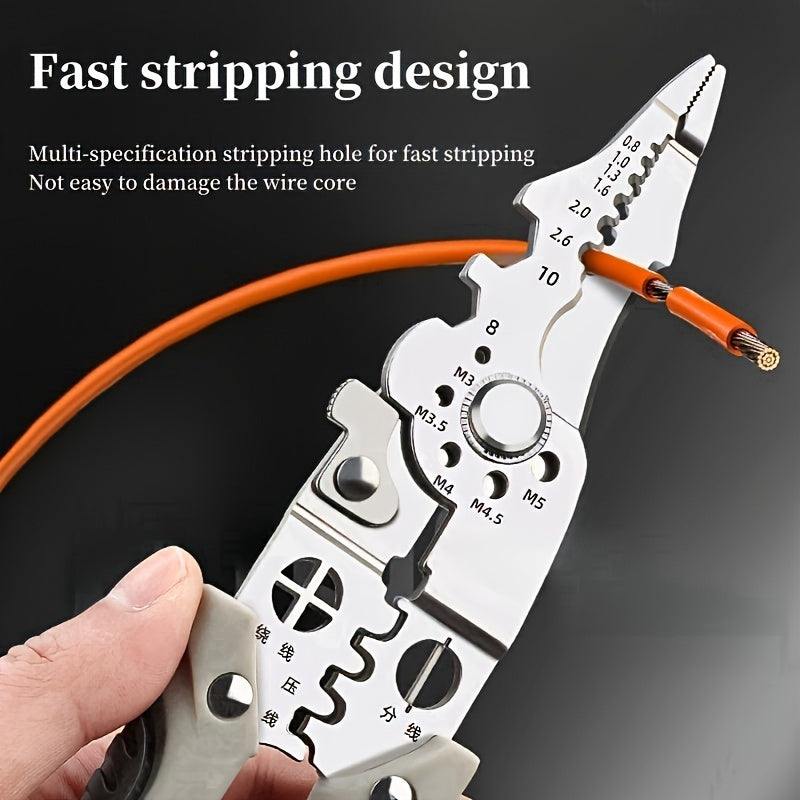 Multifunctional Wire Stripper Crimper Cable Cutter Pliers