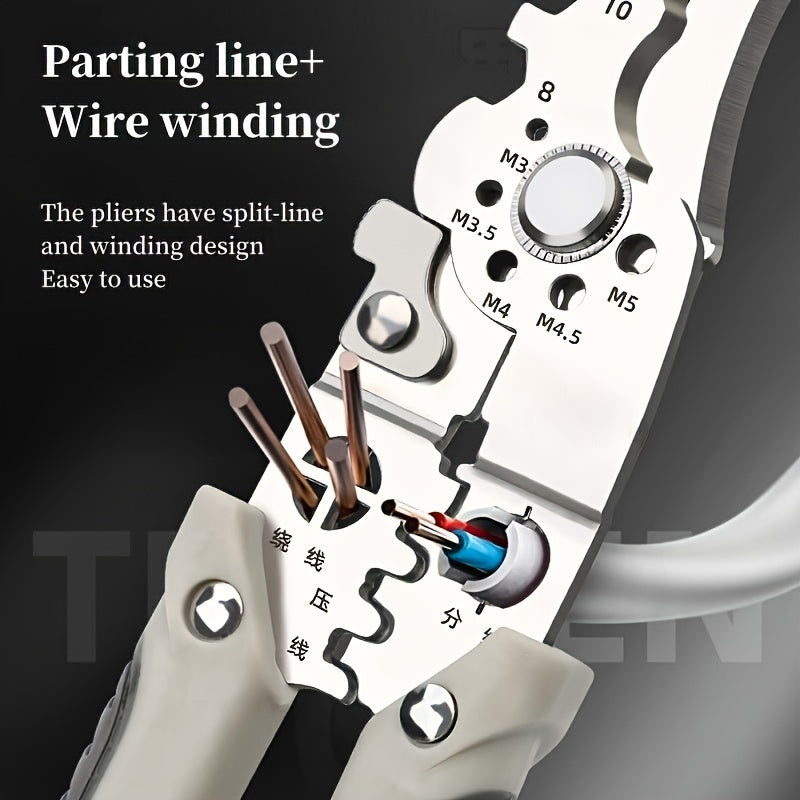 Multifunctional Wire Stripper Crimper Cable Cutter Pliers
