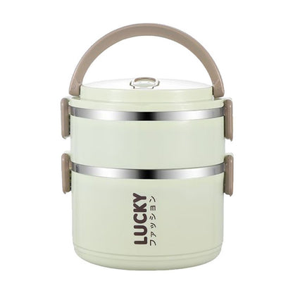 2-Tier Insulated Lunch Box – Leakproof Food Container for School, Office & Camps
